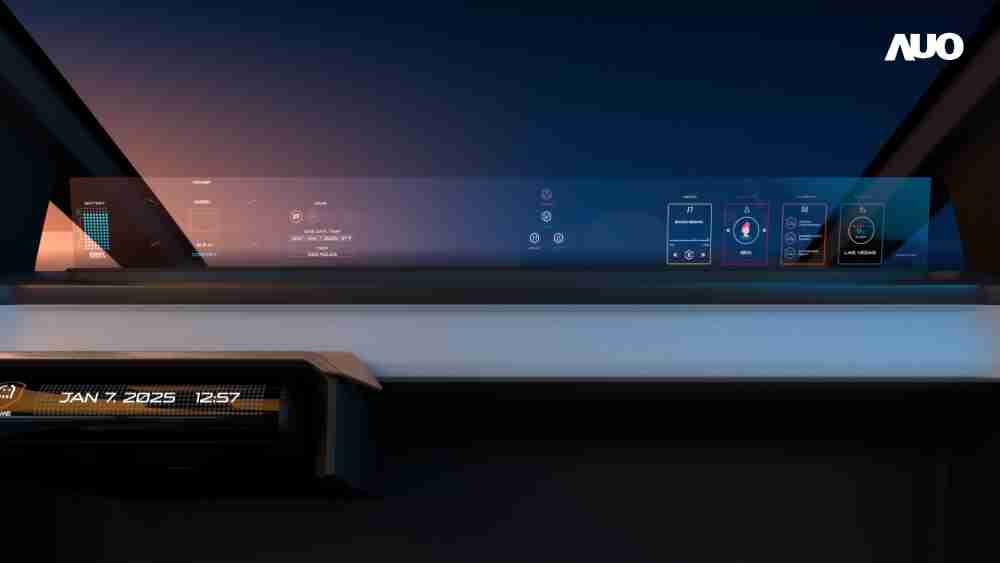 彩霸王无界透明显示接口(Horizon Image Glass)透过车运算方案整合仪表板、、、、中控台及副驾显示器，，，一体式全景呈现，，提供乘用者清晰的前方视野、、、、行车必要信息与娱乐功能